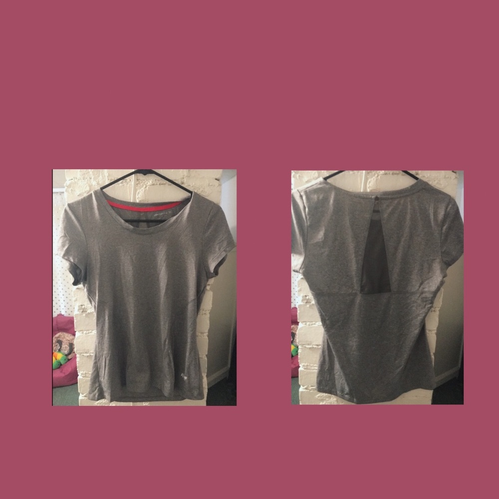 Grey workout tee